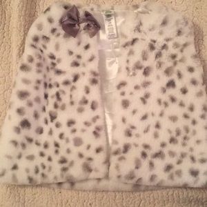 Toddler girls faux fur vest